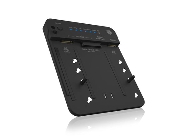 ICY BOX IB-2913MCL-C31 - HDD / SSD-dokkestasjon - 2,5" / 3,5" delt - SATA - USB 3.2 (Gen 2) - svart