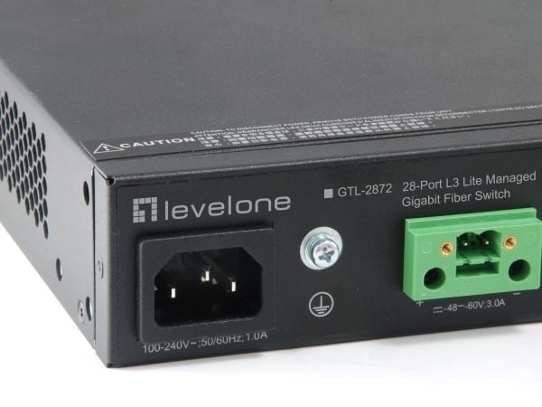 LevelOne GTL-2872, Hallittu, L3, Täysin kaksipuolinen, Telineasennus