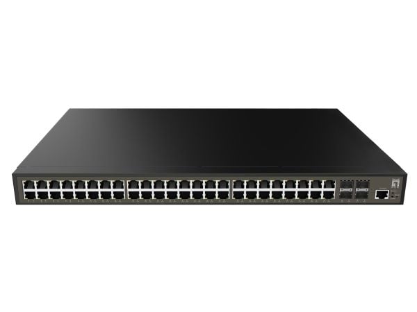 LevelOne GTP-5271, Hallittu, L3, Gigabit Ethernet (10/100/1000), Power over Ethernet -tuki, Telineasennus