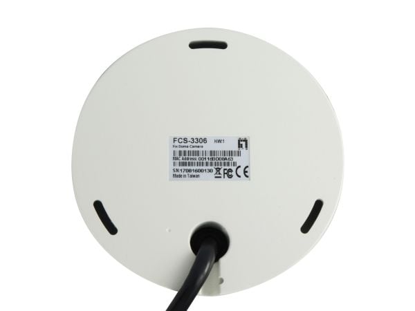 LevelOne FCS-3306, IP-turvakamera, Sisätila ja ulkotila, Langallinen, CF/FCC/UL, Katto/seinä, Valkoinen
