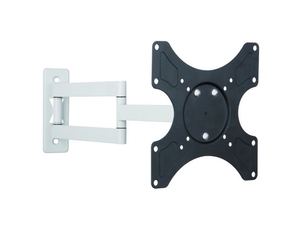TECHly - Monteringssett (veggbrakett) - tippbar - for LCD-skjerm - 3 joints - svart og hvitt - skjermstørrelse: 19"-37"