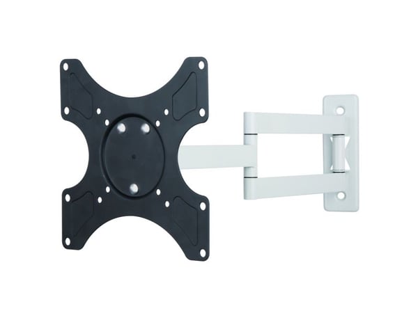 TECHly - Monteringssett (veggbrakett) - tippbar - for LCD-skjerm - 3 joints - svart og hvitt - skjermstørrelse: 19"-37"