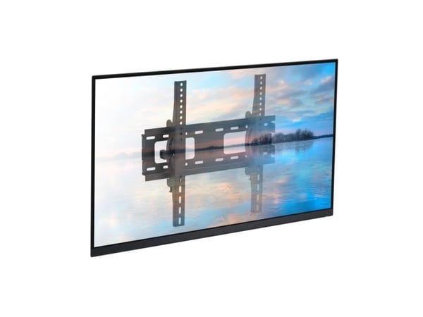 TECHly - Monteringssats (väggfäste) - lutningsbar - för flat panel / LCD display - svart - skärmstorlek: 23"-55"