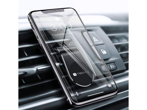 TECHly - Magnethållare för mobiltelefon - from 3.5" to 6.5" - svart