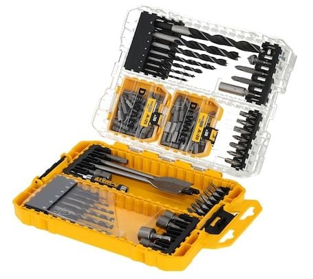DeWALT DT70785-QZ, 100 styck, PH2, PZ3, T10, T15, T20, T25, T30, T40, (1) Wood milling drill Ø 22 / 25 (1) Black and Gold metal drill bits: 2 / 3 /...