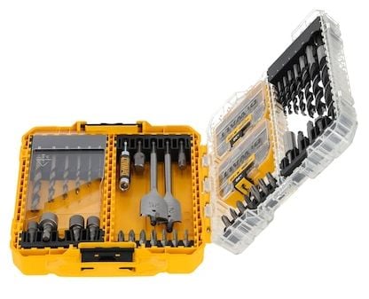 DeWALT DT70785-QZ, 100 styck, PH2, PZ3, T10, T15, T20, T25, T30, T40, (1) Wood milling drill Ø 22 / 25 (1) Black and Gold metal drill bits: 2 / 3 /...