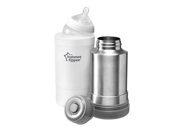 Tommee Tippee Travel Bottle And Food Warmer, Rustfritt stål, Hvit