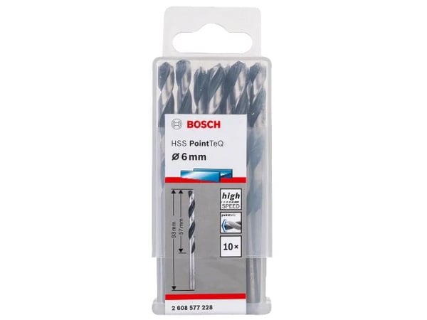Bosch 2 608 577 228, Drill, Twist Betongbor, 6 mm, 93 mm, Støpejern, Stål, 6 mm