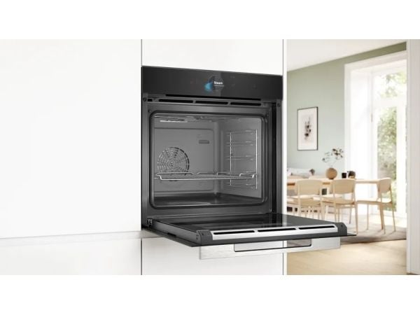 Bosch Serie 8 HSG7584B1, Medium, Elektrisk ovn, 71 l, 71 l, 30 - 250 °C, Hydrolytisk