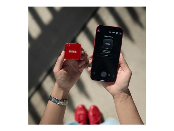 RØDE Wireless GO - 3. generasjon - mikrofonsystem - USB - rød