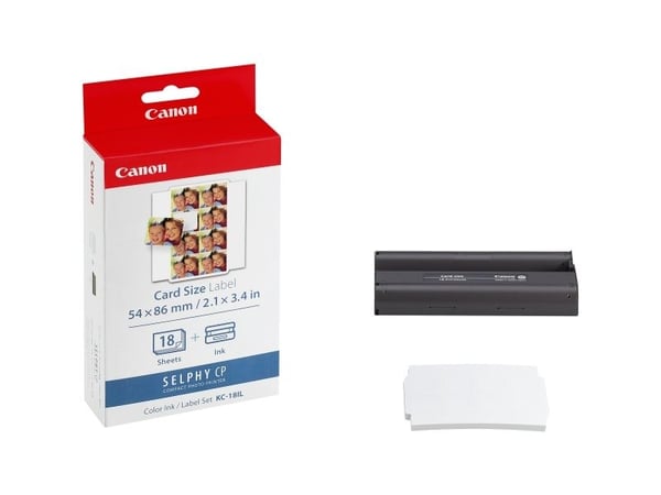 Canon KC-18IL - 17.3 x 22 mm skriverpatron / papirsett - for Canon SELPHY CP1000, CP1200, CP1300, CP1500, CP530, CP790, CP800, CP820, CP900, CP910