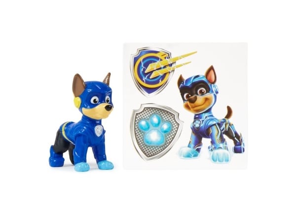 PAW Patrol PAW FGR PupSquad Figurer Chase PPTMM GML, 3 År, Poterunde, Beige, Sort, Blå