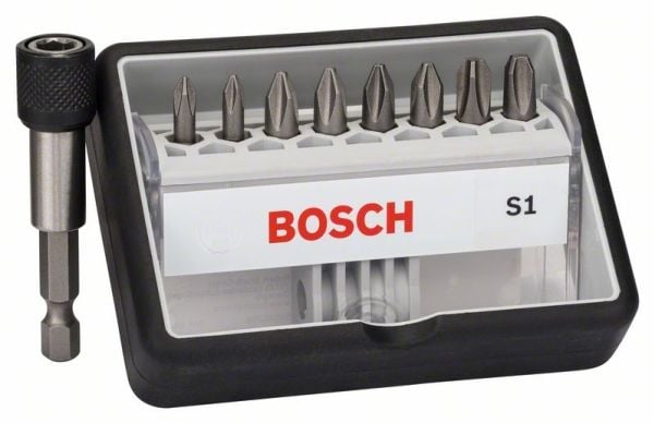 Bosch 2 607 002 560, 8 stykker, Philips, PH 1, PH 2, PH 3, PH1 (2x), PH2 (4x), PH3 (2x), 25 mm, 25,4 / 4 mm (1 / 4")