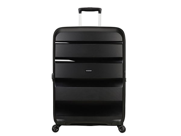 American Tourister BON AIR DLX, Vaunu, Kova kuori, Musta, Suuri, Polypropeeni (PP), 4 renkaita