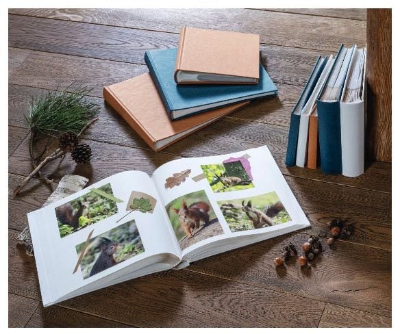 Hama Jumbo-Album rynket, 30×30 cm, 80 hvite sider, hvit (00007610)