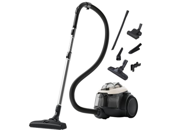 Electrolux EL61H4SW, Utan påse, Svart, Vit, 9 m, Friktionslager, 2 hjul, Torr