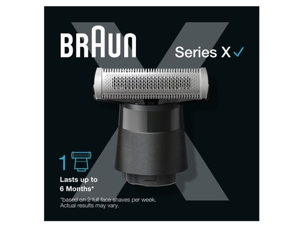 Braun XT20, Parranajopää, 1 pää(t), Musta, Braun, Braun Series X, Kiina