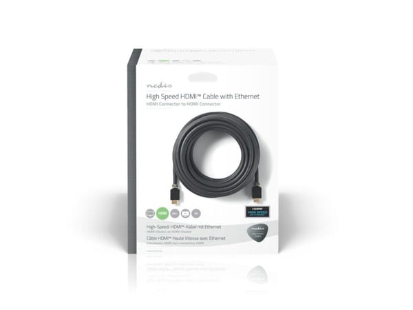 Nedis CVBW34000AT200, 20 m, HDMI typ A (standard), HDMI typ A (standard), 3D, antracit