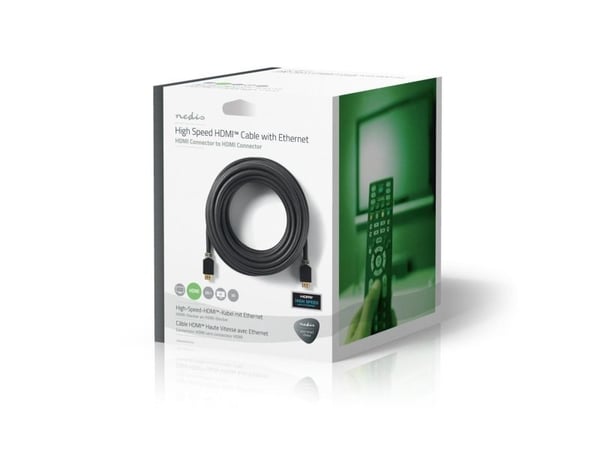 Nedis CVBW34000AT200, 20 m, HDMI typ A (standard), HDMI typ A (standard), 3D, antracit