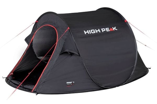 High Peak Vision 2, Telttailu, Tunneliteltta, 1,86 kg, Musta