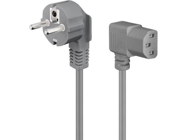 Goobay 50079, 2 m, Strömkontakt typ F, IEC C13, H05VV-F3G, 250 V
