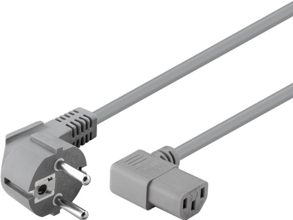 Goobay 50079, 2 m, Strömkontakt typ F, IEC C13, H05VV-F3G, 250 V