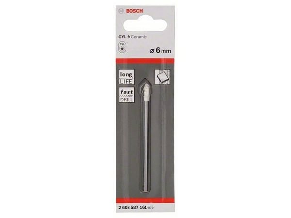 Bosch CYL-9 - Bor - for soft tile - 6 mm - cylindrical - lengde: 80 mm