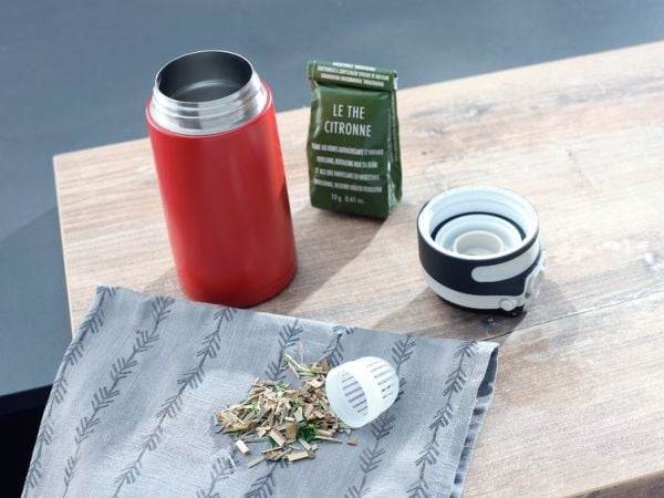 Leifheit 03245, Svart, Röd, Rostfritt stål, Rostfritt stål, Polypropylen (PP), Kaffe, Juice, Te, 6 h