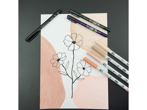 Tombow WS-EFL-H-06, Svart, Fin, Svart, Rund, 0,5 mm, 1 styck