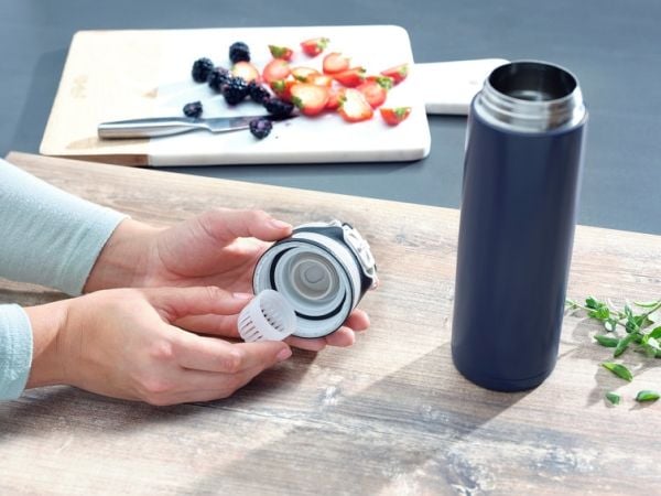 Leifheit 03275, Svart, Blå, Rostfritt stål, Rostfritt stål, Polypropylen (PP), Kaffe, Juice, Te, 6 h