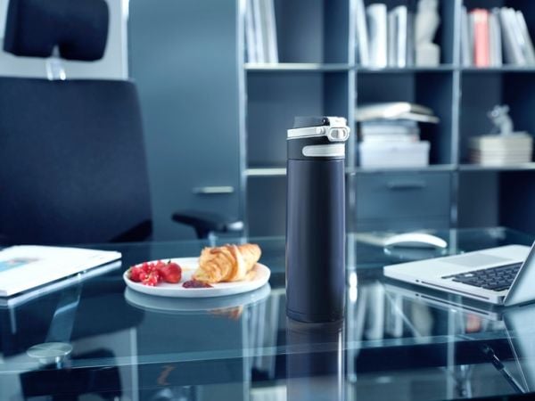 Leifheit 03275, Svart, Blå, Rostfritt stål, Rostfritt stål, Polypropylen (PP), Kaffe, Juice, Te, 6 h
