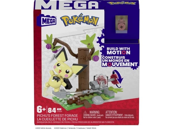 MEGA Pokémon Pichu''s Forest Forage, Byggesett, 6 år, Plast, 84 stykker, 440 g