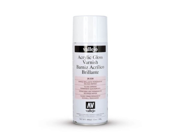 Vallejo 28.530, Sort, Hvit, Gloss, 400 ml, Spray, 1 stykker Vallejo 28.530, Sort, Hvit, Gloss, 400 ml, Spray, 1 stykker