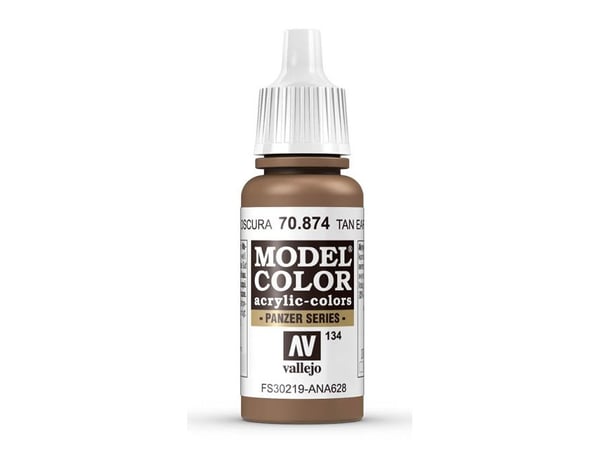 Vallejo 70.874, 17 ml, Brun, Matt, Flaska