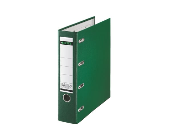Leitz - Spakbågesfil - ryggbredd: 75 mm - för A5 (148 x 210 mm) - kapacitet: 1000 ark - liggande - grön