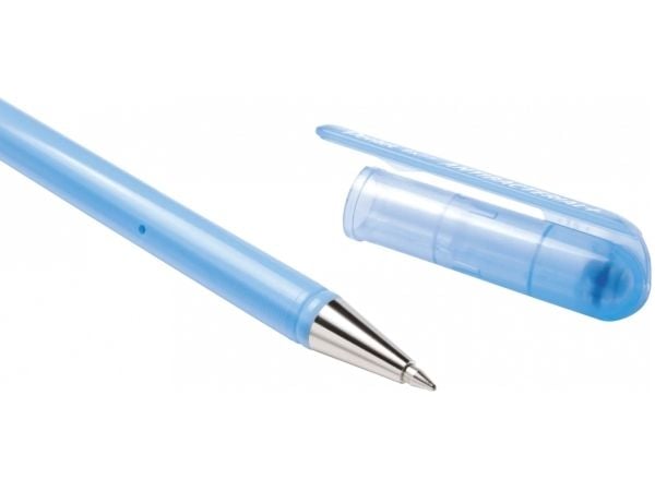 Pentel BK77AB-CE, Fastklämbar, indragbar kulspetspenna, Påfyllnadsbar, Blå, 12 styck