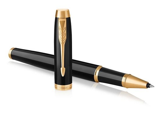 Parker IM, Tynn penn, Svart, Gull, Svart, Messing, Lakk, Fint Parker IM, Tynn penn, Svart, Gull, Svart, Messing, Lakk, Fint