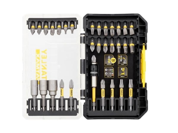 Stanley FATMAX STA88557-XJ, 32 st, Sexkant, Mutterdragare, PH2, Phillips, Phillips skruvmejsel, Slitsad, Torx, PH 1, PH 2, PH 3, PZ 1, PZ 2, PZ 3, ...