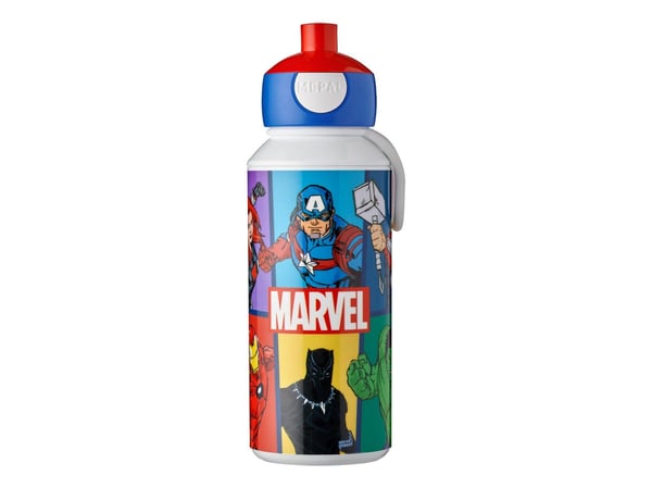 Mepal Avengers, Päivittäinen käyttö, 400 ml, Liikkuva kansi, Akryylinitriilibutadieenistyreeni (ABS), Monivärinen, Avengers