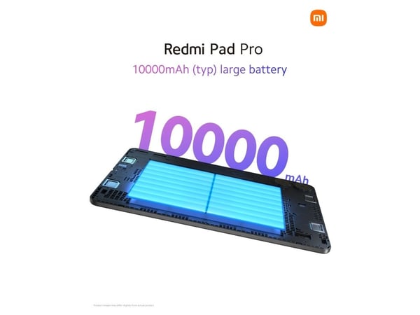 Xiaomi Redmi Pad Pro - Tablet - Android 16 - 128 GB UFS card - 12.1" Farge-LCD (2560 x 1600) - microSD-spor - Oseanblå