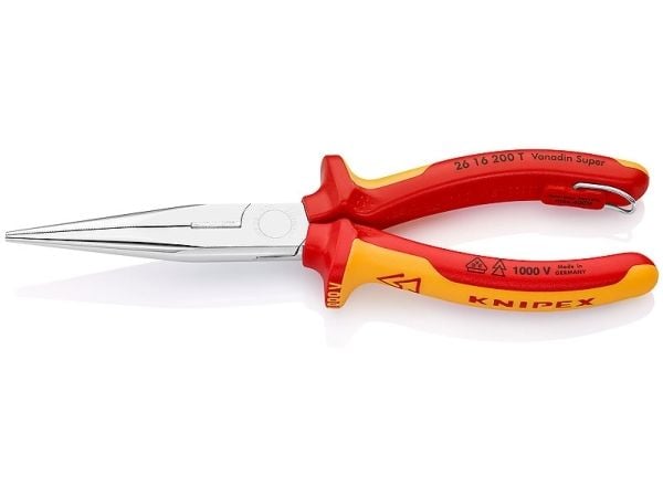 KNIPEX - Lang nebbtang - isolert - 200 mm