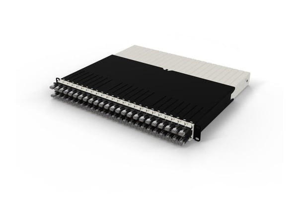 PATCHBOX .one / 8RU / STP / Black, 0,8 m, Cat6a, U/FTP (STP), RJ-45, RJ-45, Svart