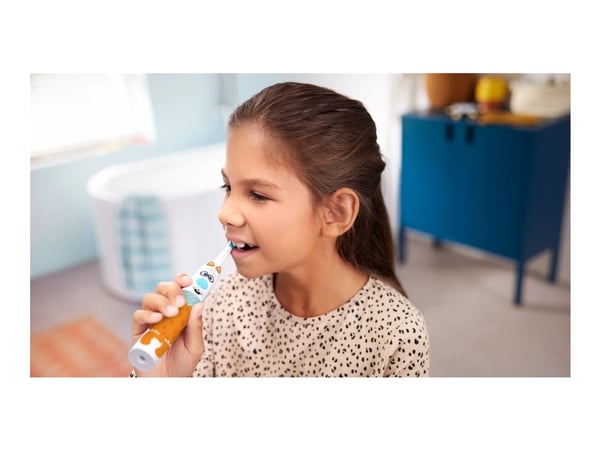 Philips For Kids Design a Pet Edition HX3603/01 Eltandborste, Barn, Ultraljudstandborste, Daglig vård, Multifärg, 2 min, 4 x 30 sec, Ergonomisk