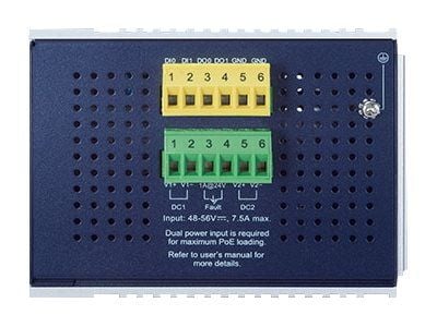 PLANET IGS-6325-16P4S - Switch - L3 - Styrt - 16 x 10/100/1000 (PoE+) + 4 x Gigabit SFP - DIN-skinnemonterbar, veggmonterbar - PoE+ (320 W) - DC-strøm