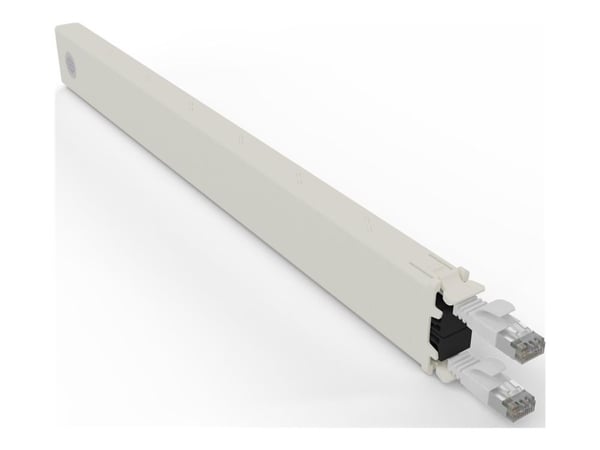 PATCHBOX patchbox.one - Kopparkassett - indragbar - CAT 6a - STP - vit
