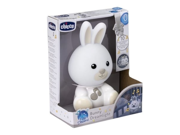 Chicco First Dreams Bunny Dreamlight, LED, Fristående, Pojke/flicka, Låter, Batteri