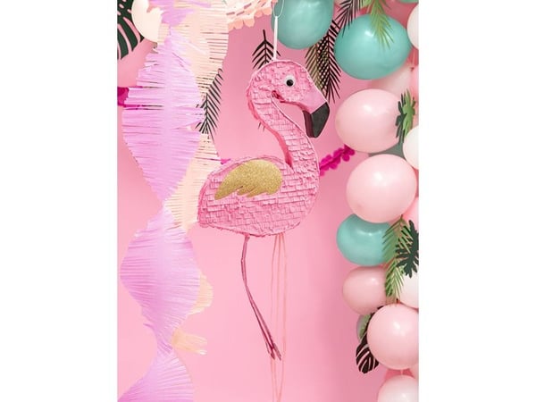 PartyDeco PIN8, Standard pinata, Honkontakt, Svart, Rosa, Vit, Flamingo, 250 mm, 80 mm