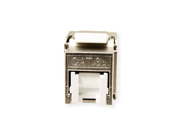 ROLINE ROLINE ROLINE Cat.6A (luokka EA) Keystone, RJ45, suojattu, suojaamaton, hopea