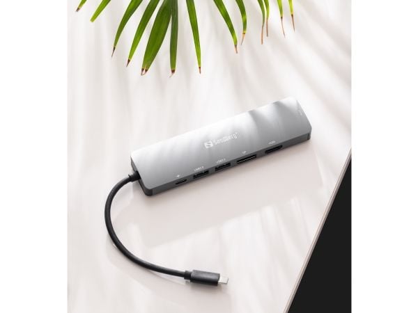 Sandberg - Dokkingstasjon - USB-C - HDMI, DP - 100Mb LAN