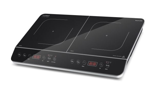 Caso Design Touch 3500, Musta, Työtaso, 60 cm, Vyöhykeinduktiokeittotaso, Keraaminen, 2 vyöhykettä(t)